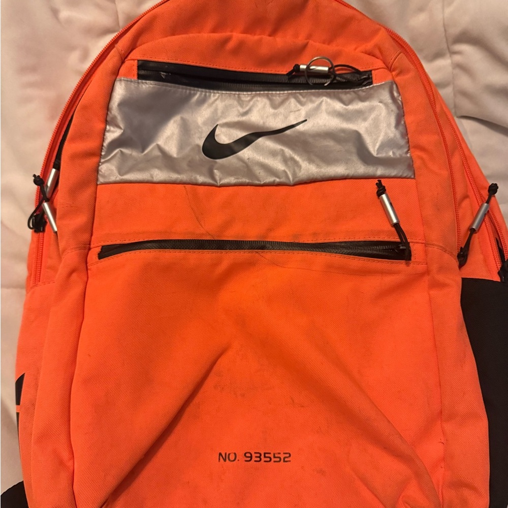Nike PG NASA Backpack in Orange and Silver